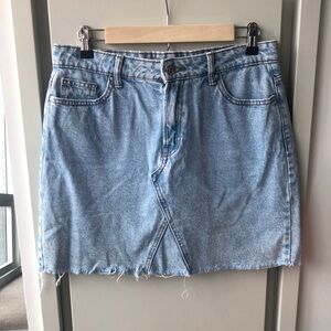 Light Denim Wash Skirt